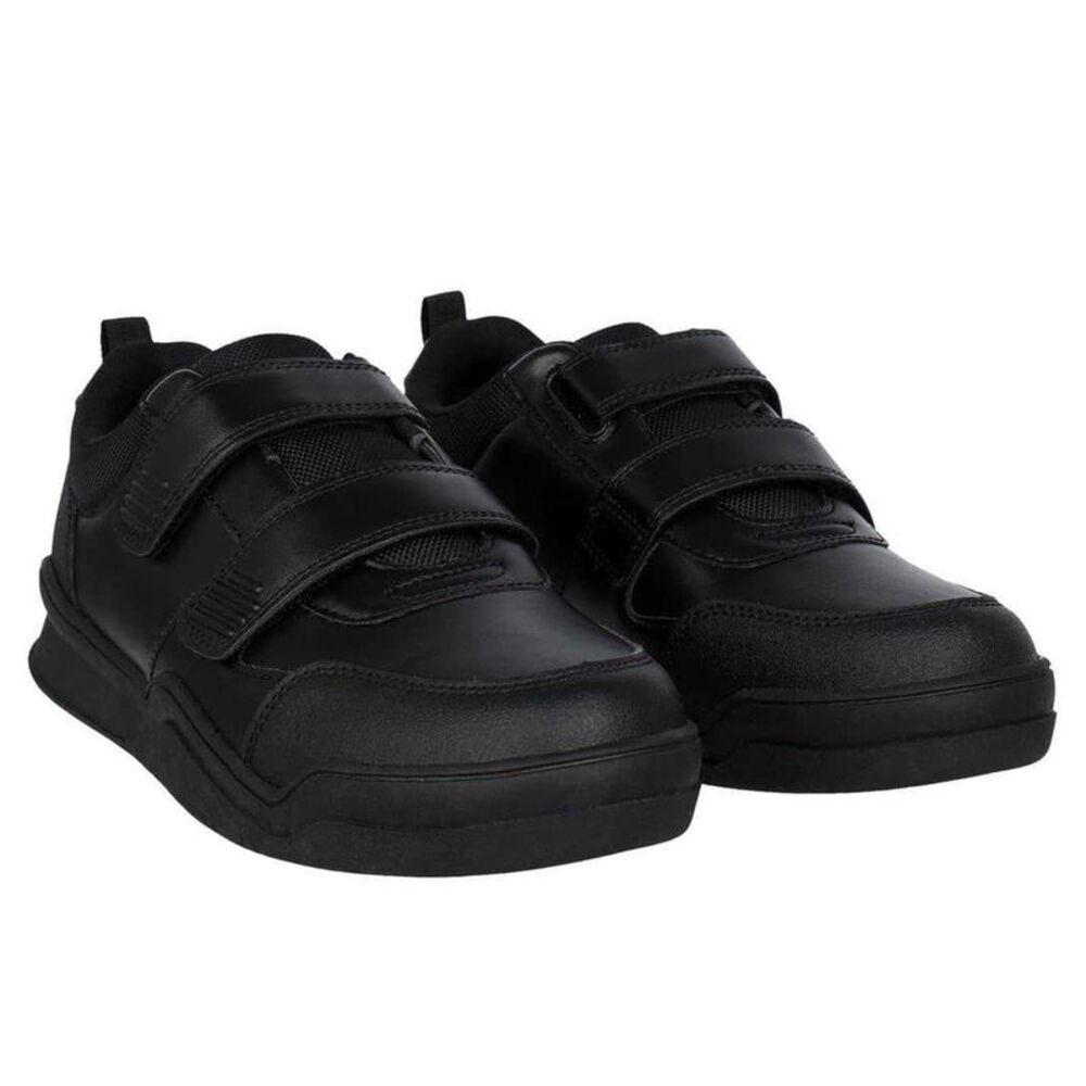 Giorgio Childrens/Kids Adjustable Strap Flat Sneakers / Black